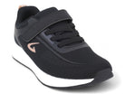 Girls' Black & Rose Gold Mesh Sneaker