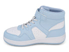 Girls Baby Blue & White High Top Sneaker