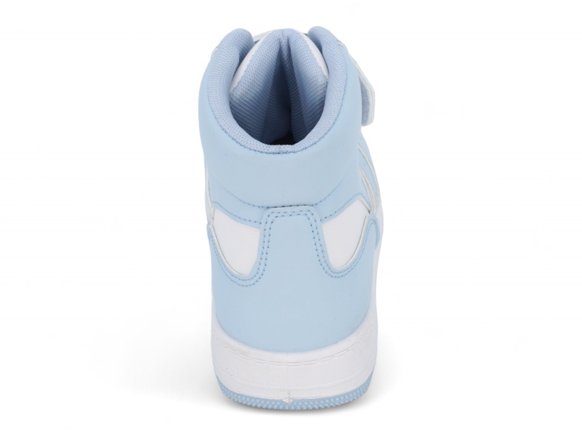 Girls Baby Blue & White High Top Sneaker