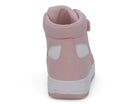 Girls Blush Pink & White High Top Sneaker