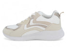 Girls Beige & Gold Bubble Sneaker