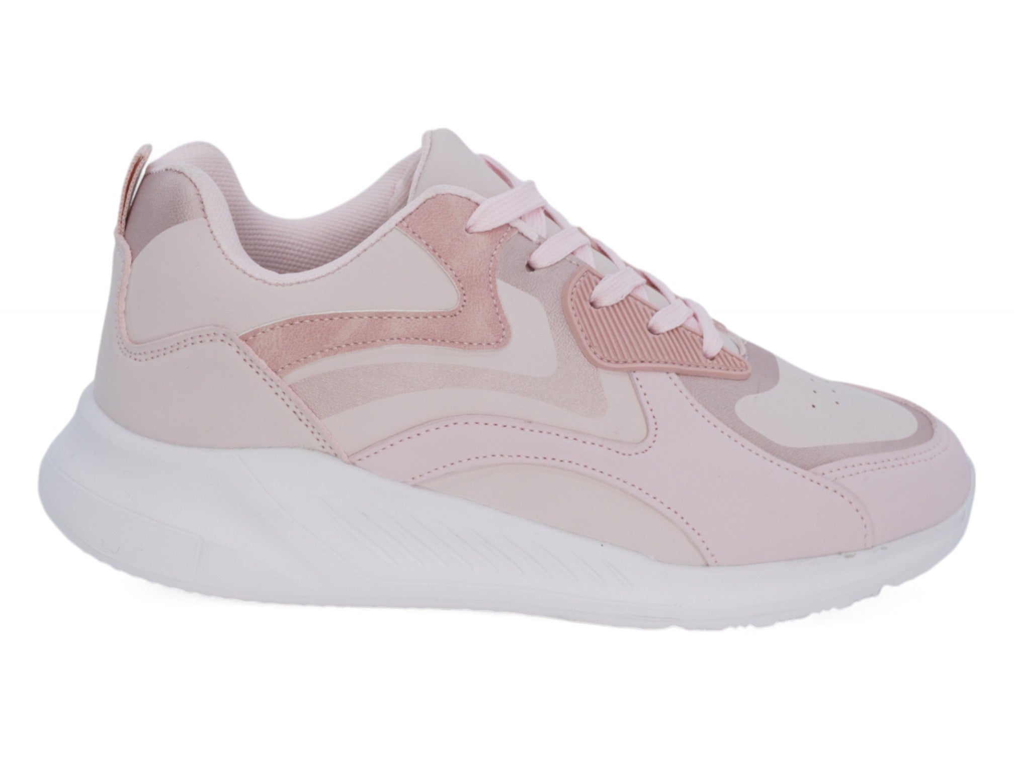 Girls Pink & Gold Bubble Sneaker