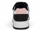 Girls Black & Pink Lace Up Sneaker