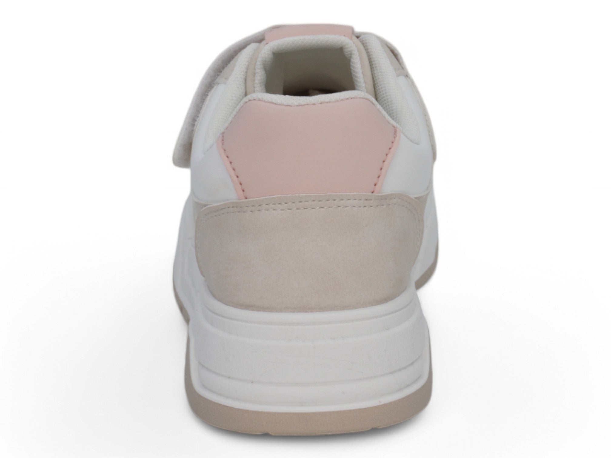 Girls Gray & Pink Lace Up Sneaker