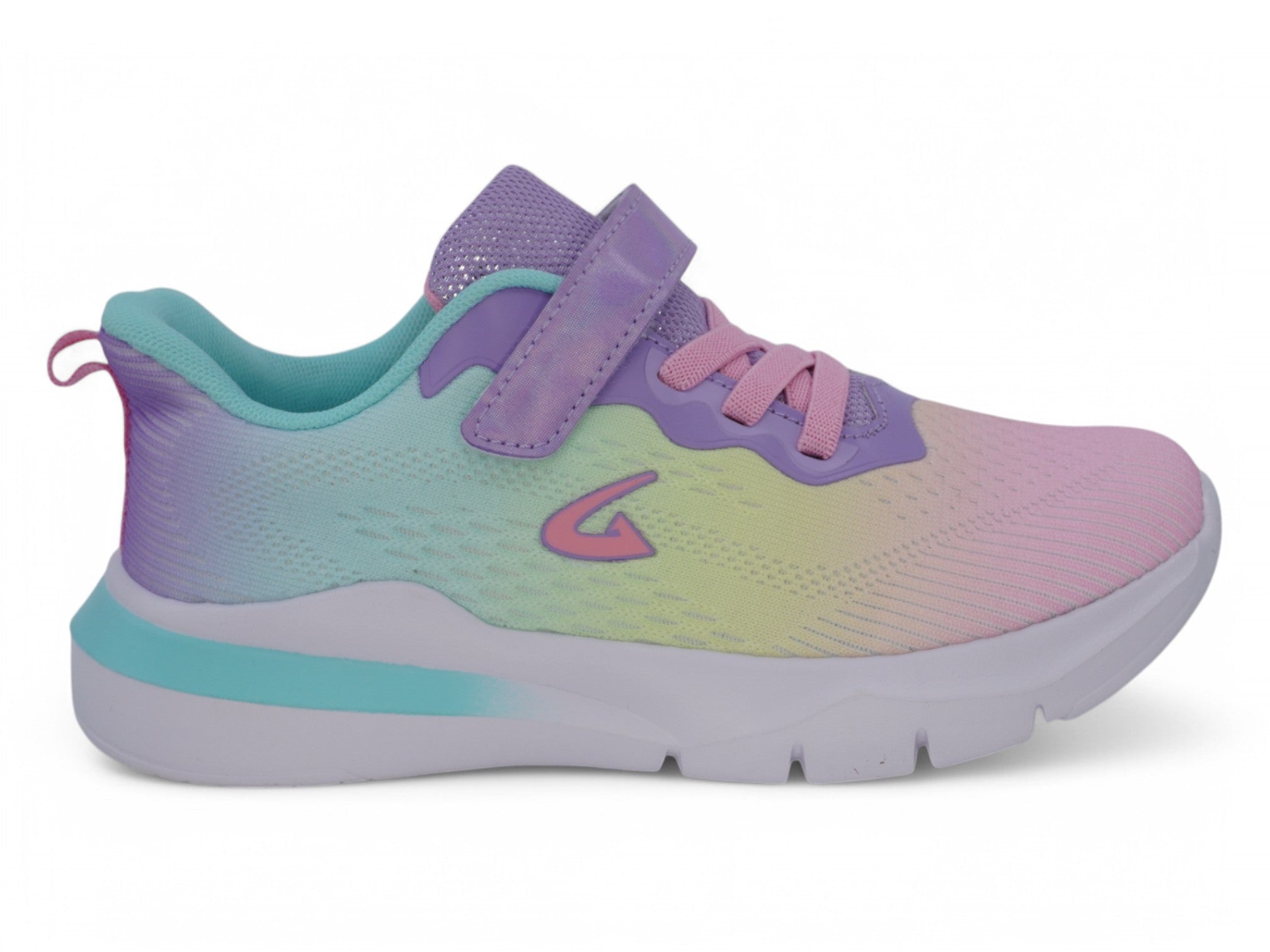 Girls Rainbow Velcro Sneaker