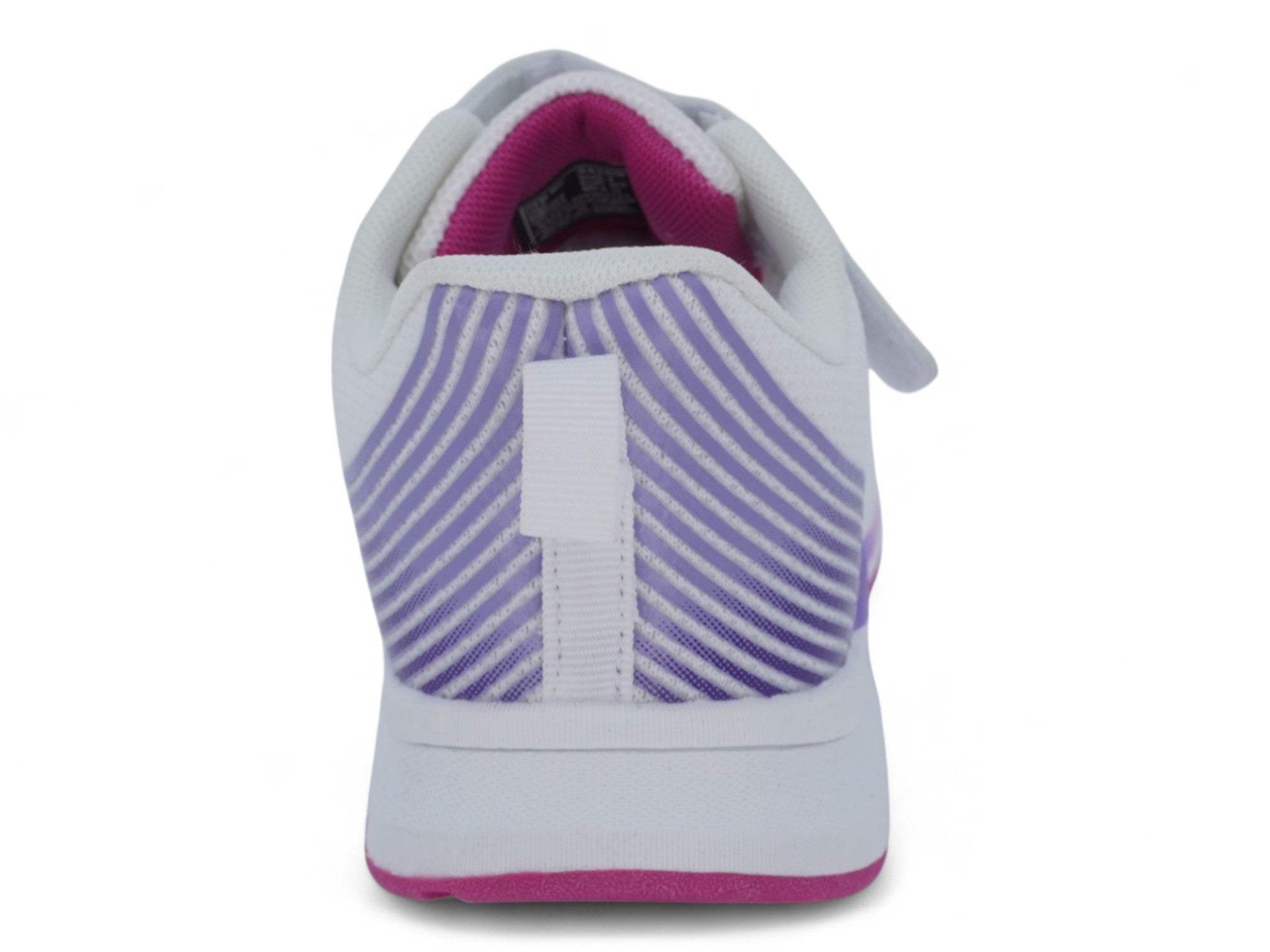 Girls' Pink & White Striped Sneaker