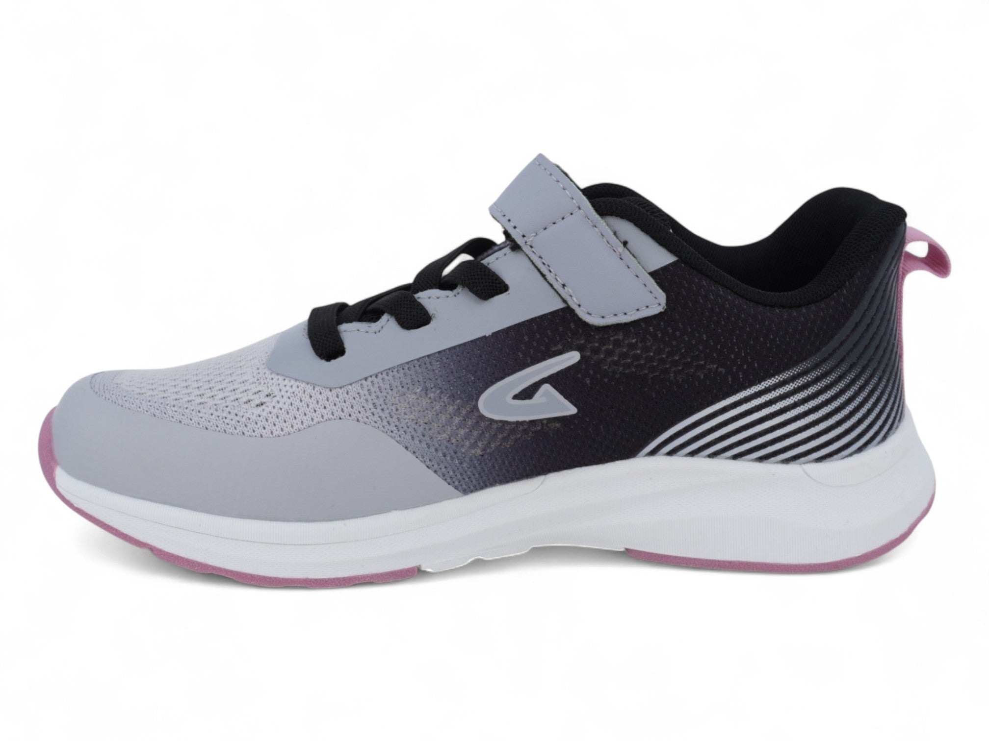 Girls' Gray & Pink Ombre Sneaker