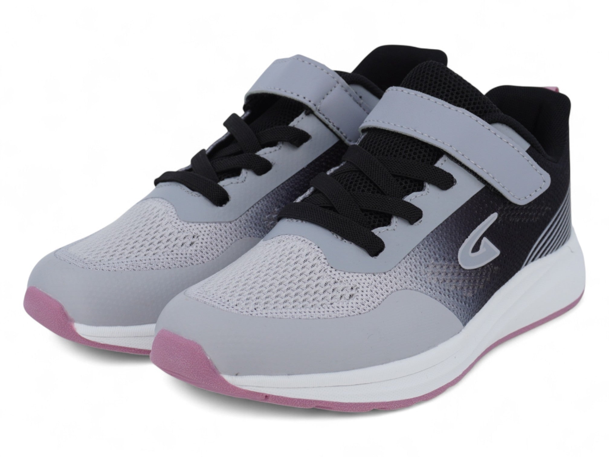 Girls' Gray & Pink Ombre Sneaker