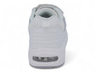 Girls' White & Gray Bubble Athletic Sneaker