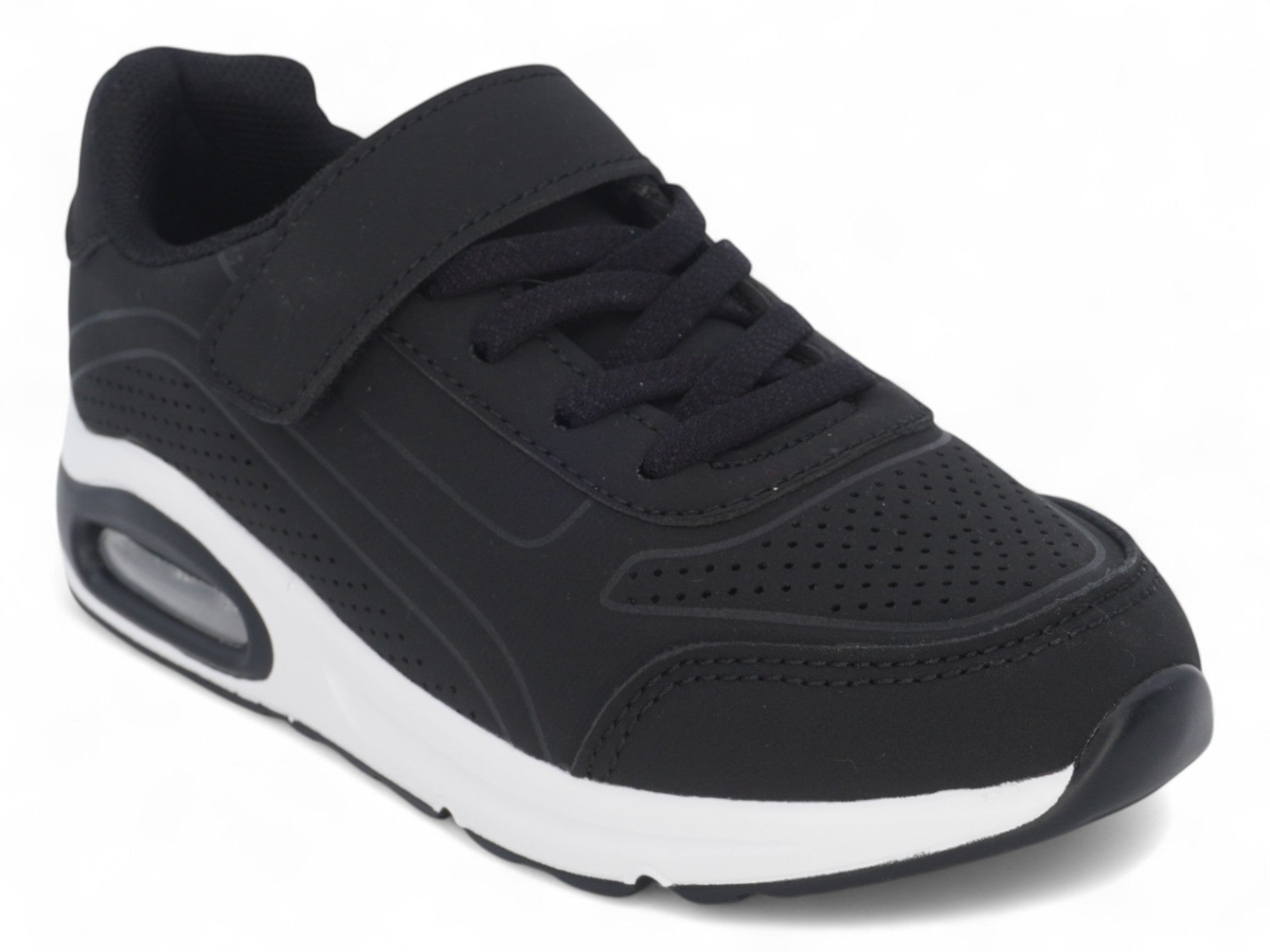 Girls' Matte Black Bubble Athletic Sneaker