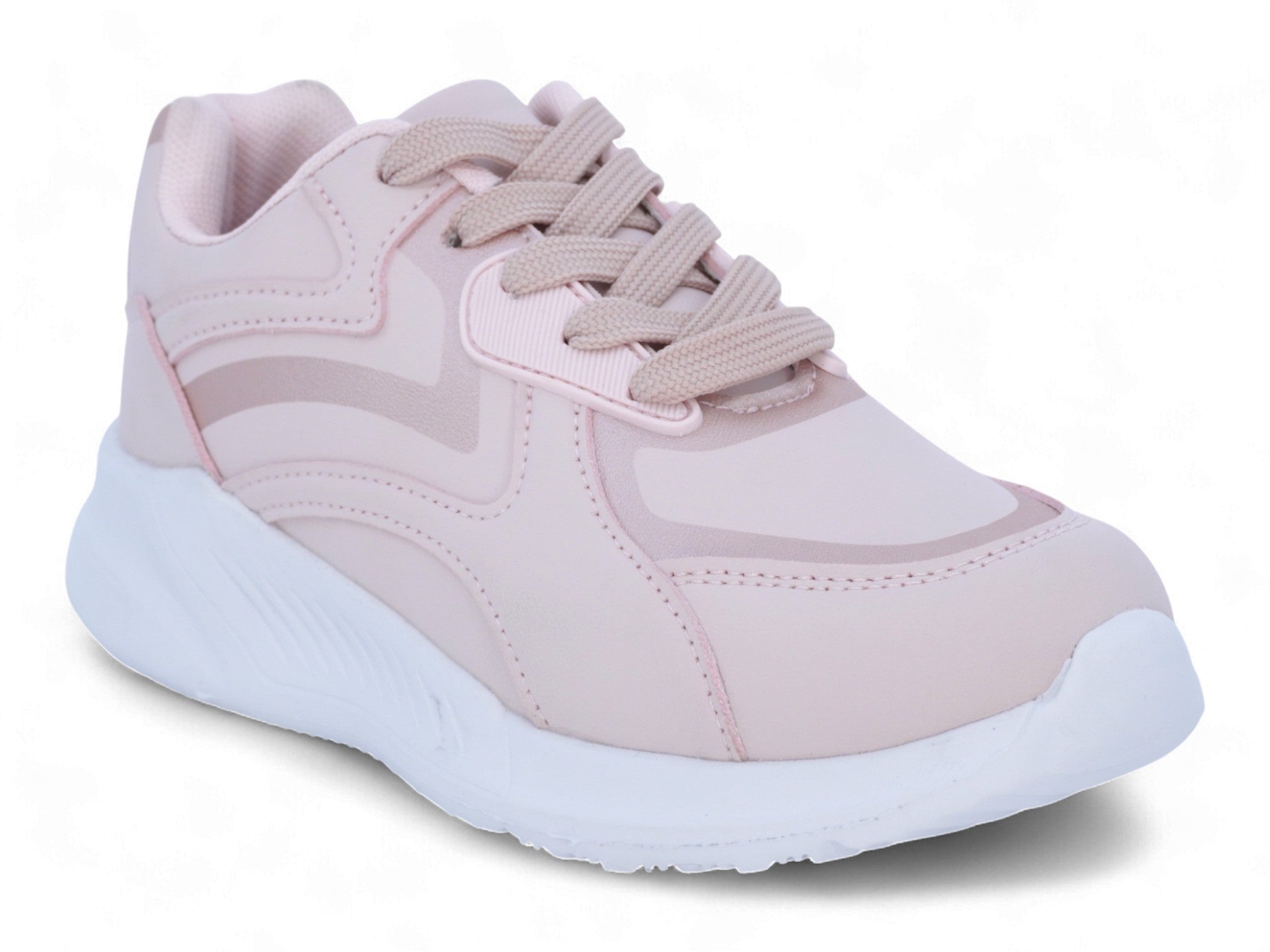Girls' Light Pink & Rose Gold Bubble Athletic Sneaker