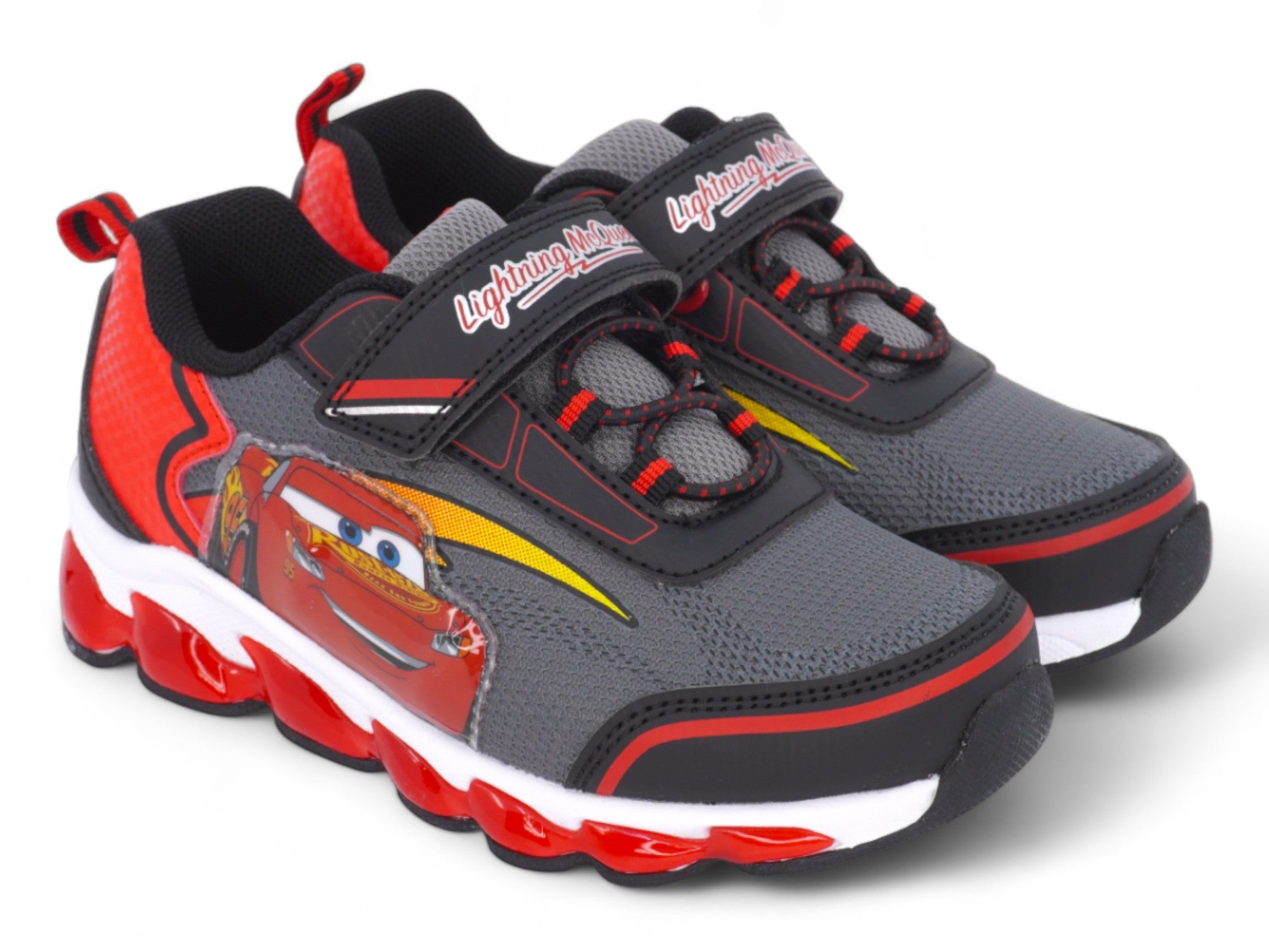 Toddler Gray & Red Cars Sneaker