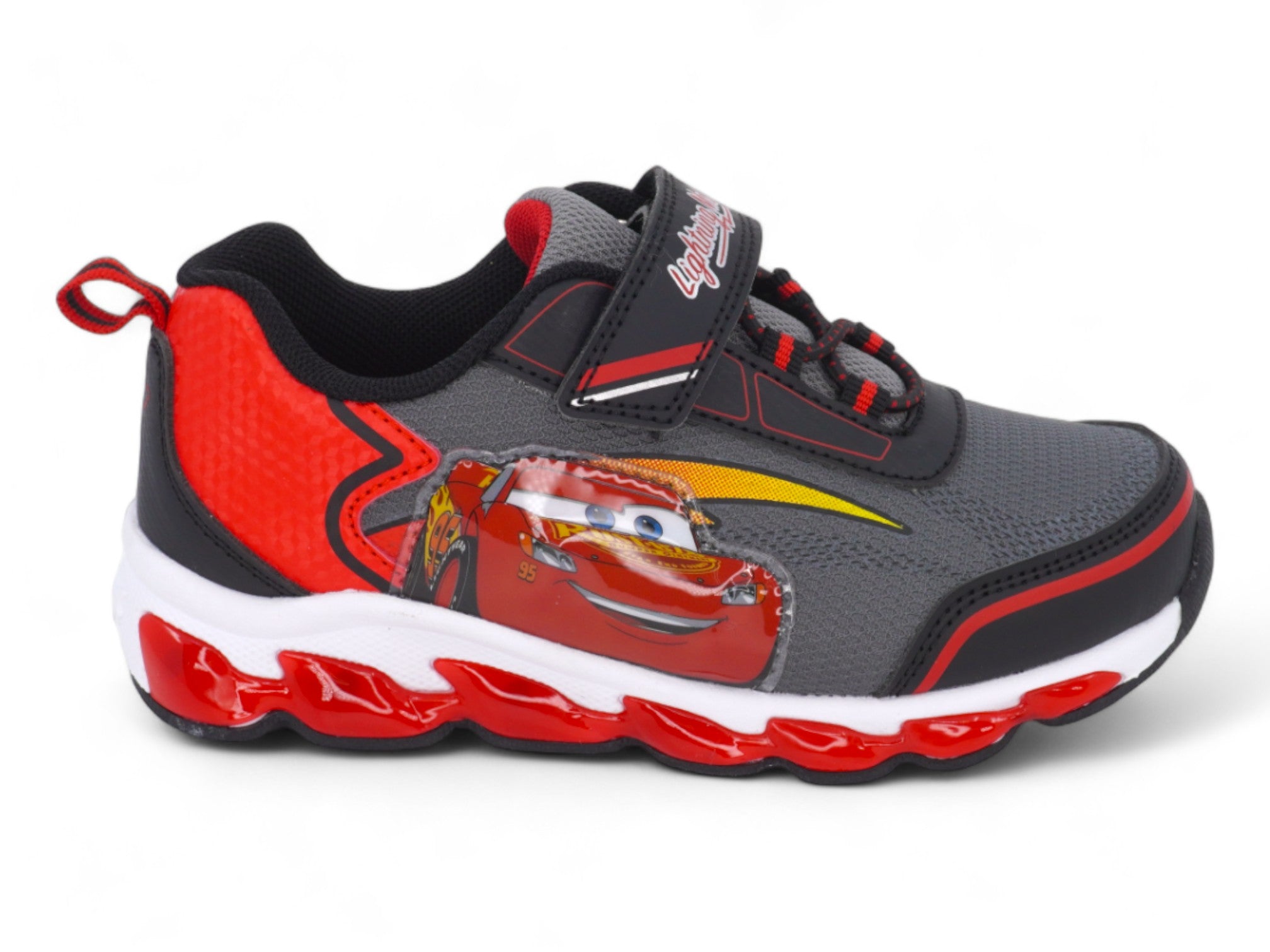 Toddler Gray & Red Cars Sneaker