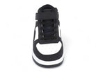Toddler Black Velcro Mid Top Athletic Sneaker