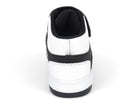 Toddler Black Velcro Mid Top Athletic Sneaker