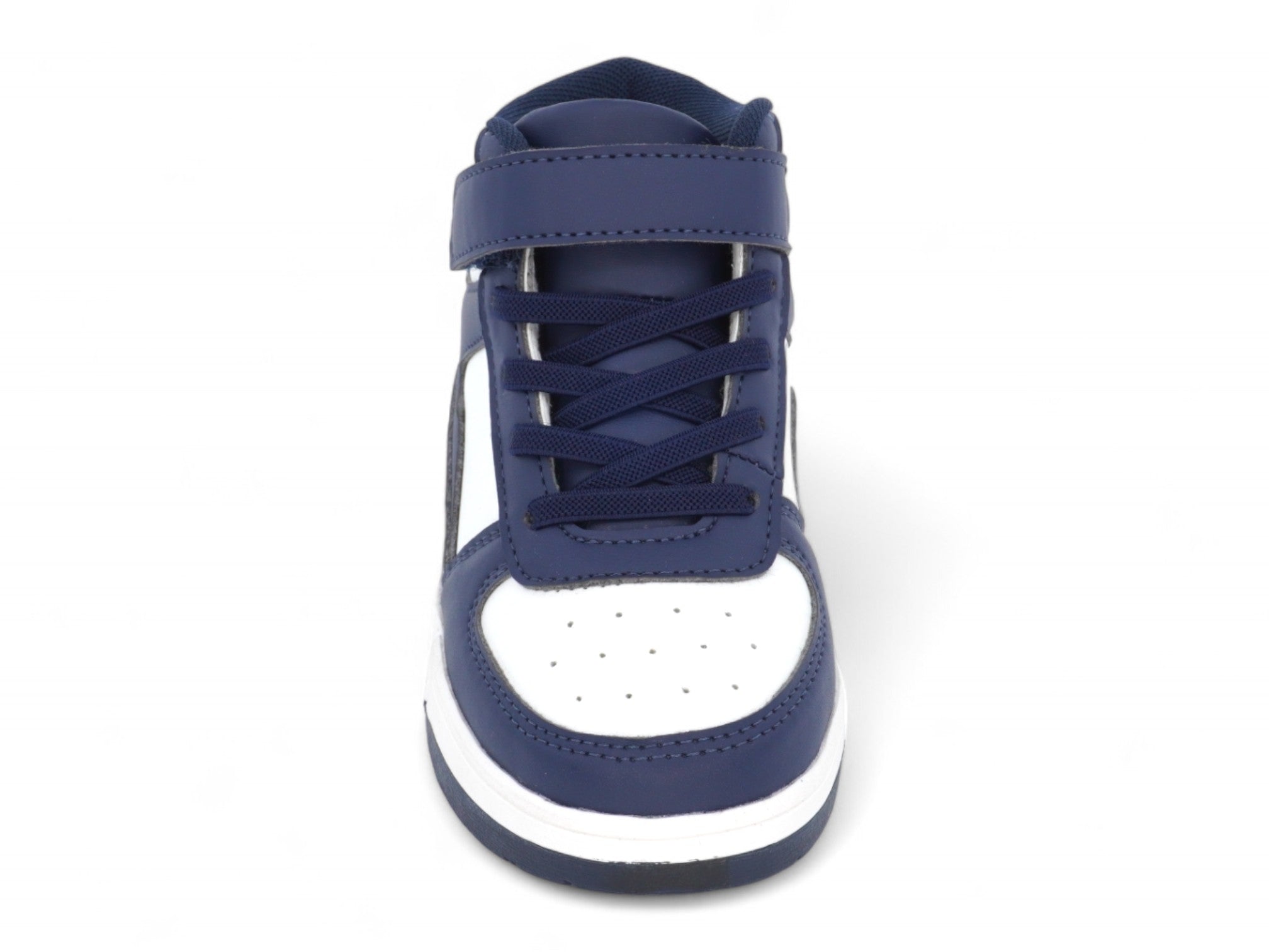 Toddler Blue Velcro Mid Top Athletic Sneaker