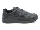 Kids' Black Double Velcro Sneaker