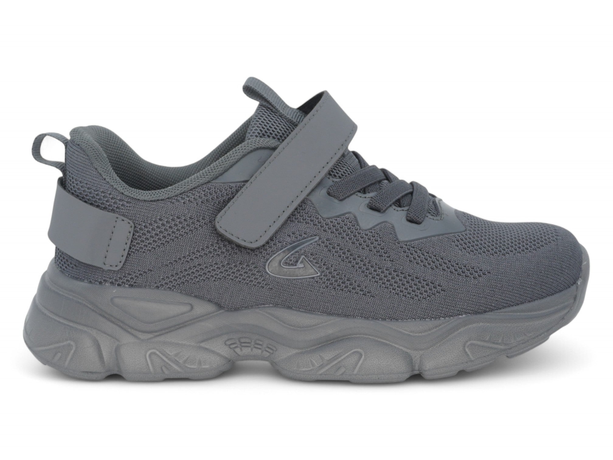 Boys' Chunky Gray Athletic Sneaker