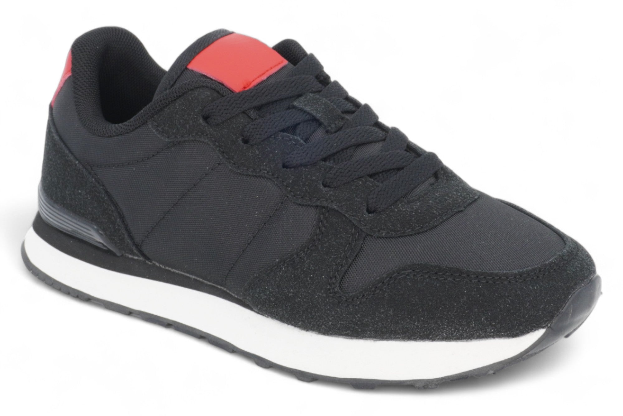 Boys' Black & Red Sneaker