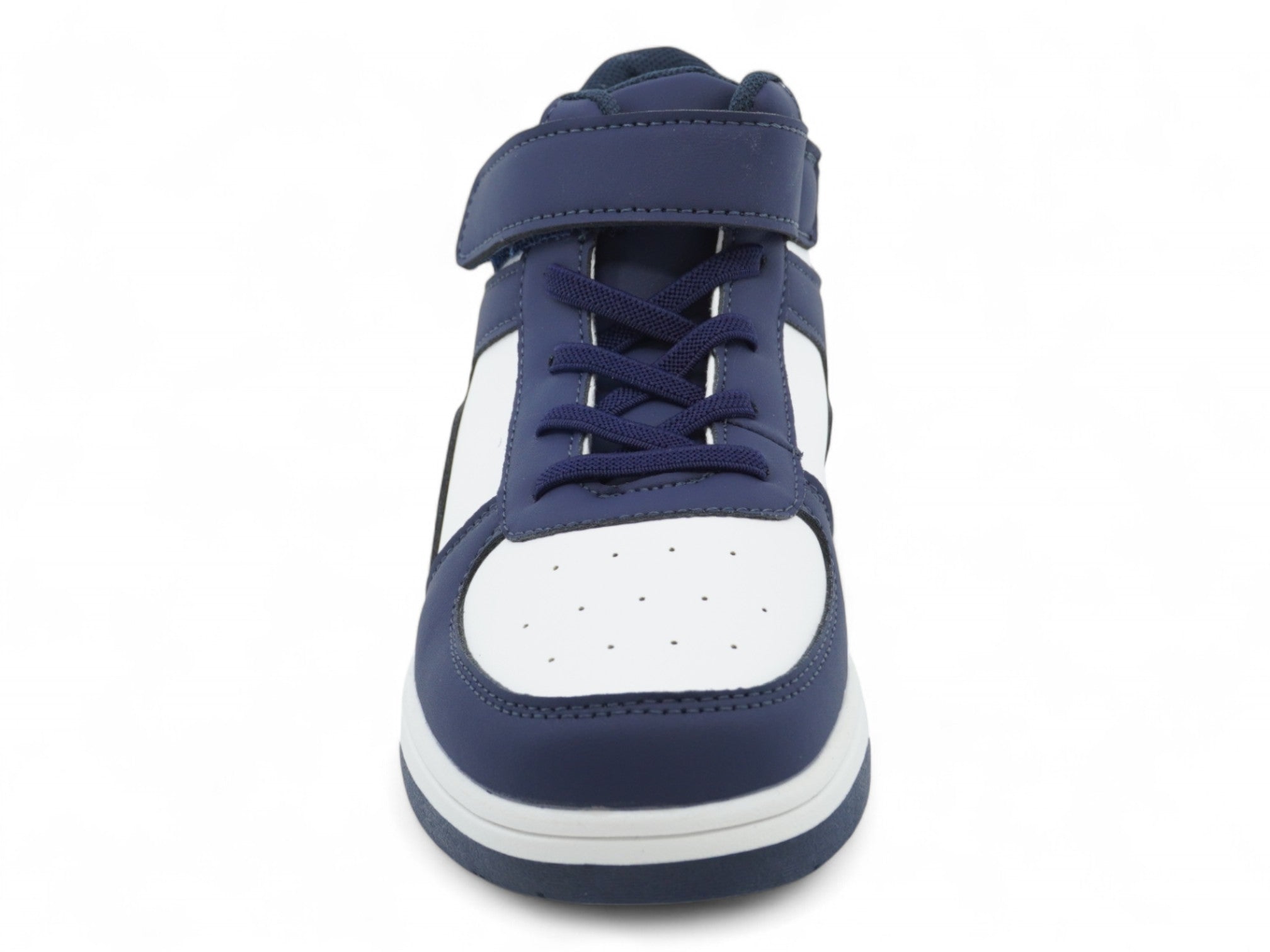 Boys' Blue Velcro Mid Top Athletic Sneaker