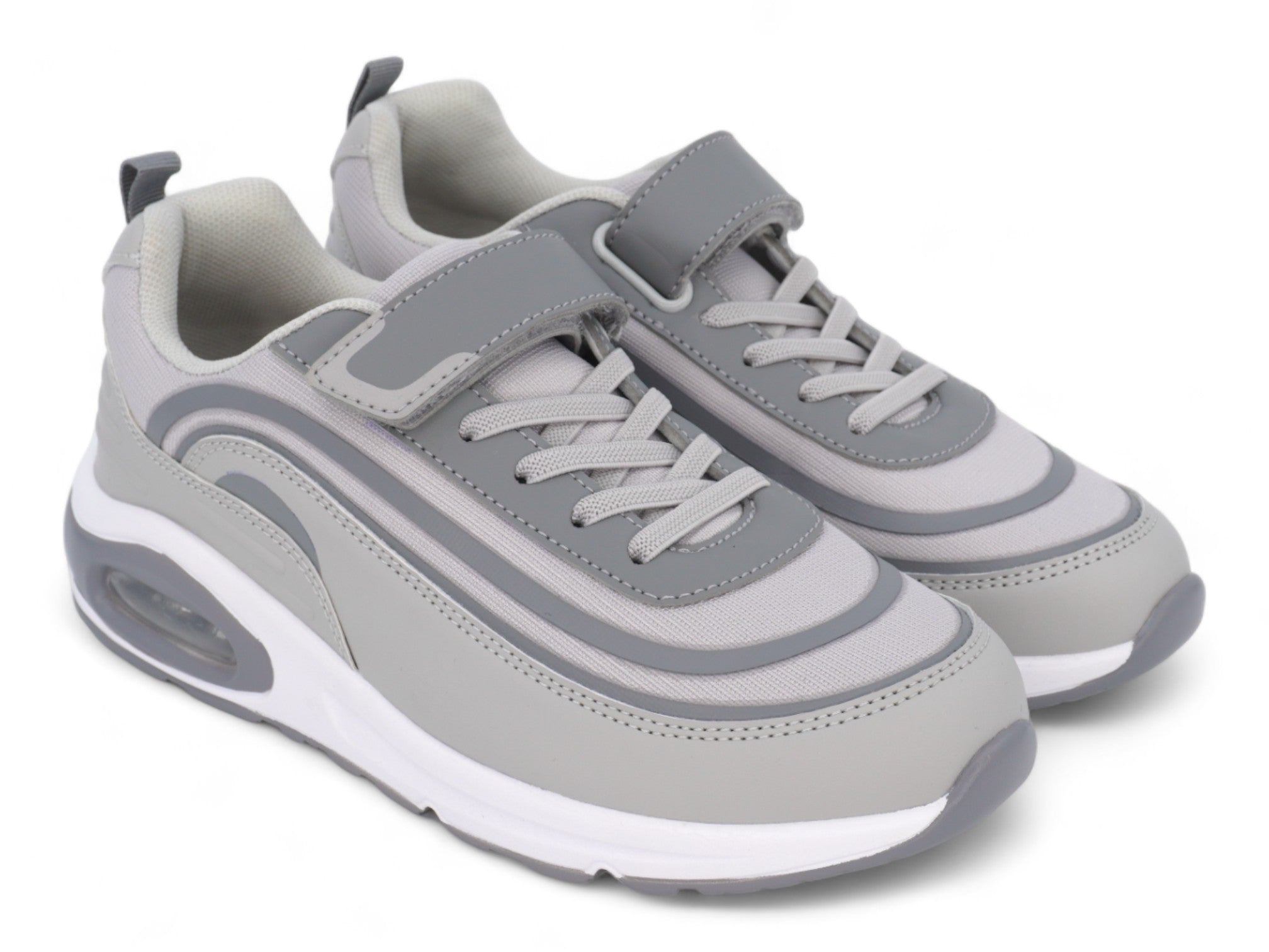 Kid's Light Gray Bubble Sneaker