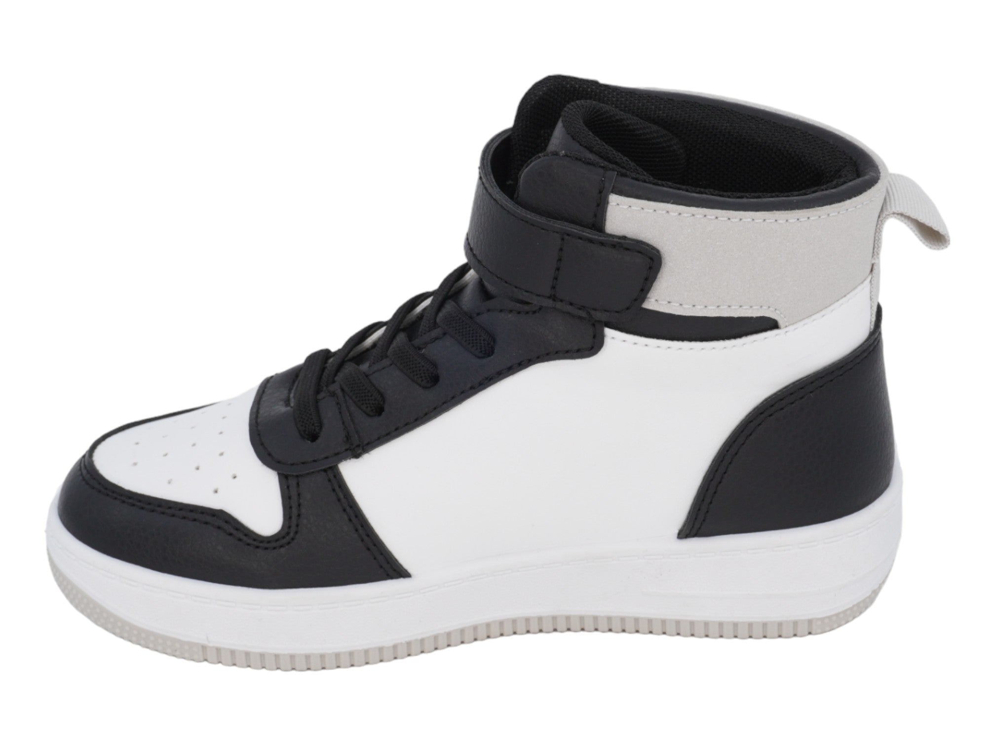 Boys' Black White & Gray High Top