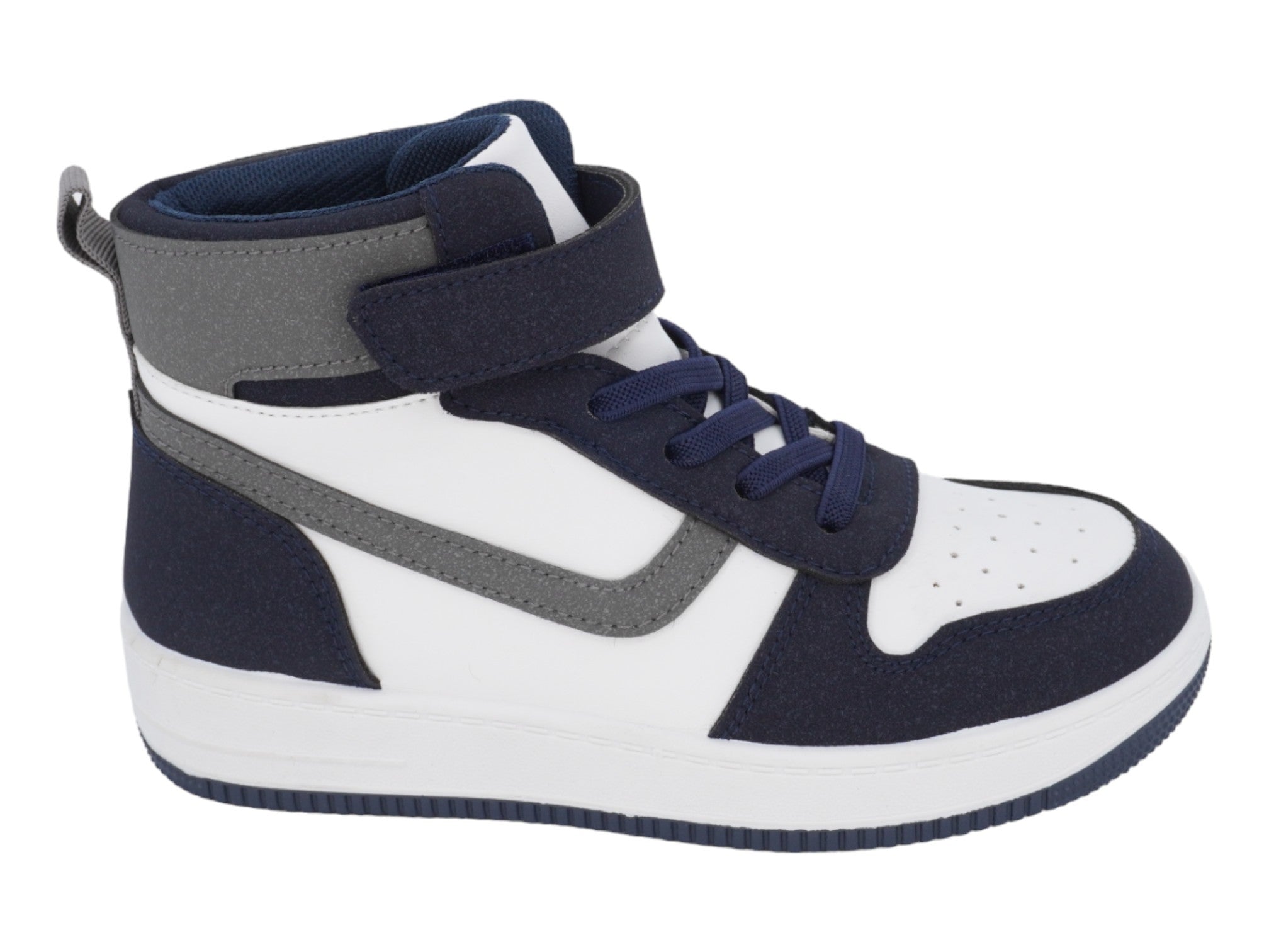 Boys' Navy & Gray High Top Athletic Sneaker