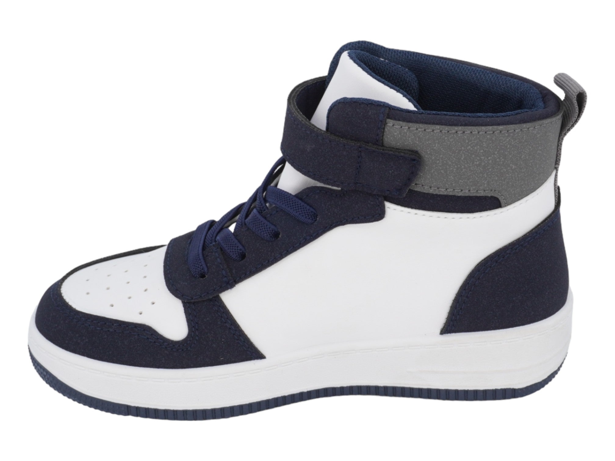 Boys' Navy & Gray High Top Athletic Sneaker