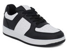 Boys' Black & White Low Top Court Sneaker
