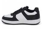 Boys' Black & White Low Top Court Sneaker