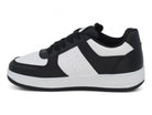 Boys' Black & White Low Top Court Sneaker