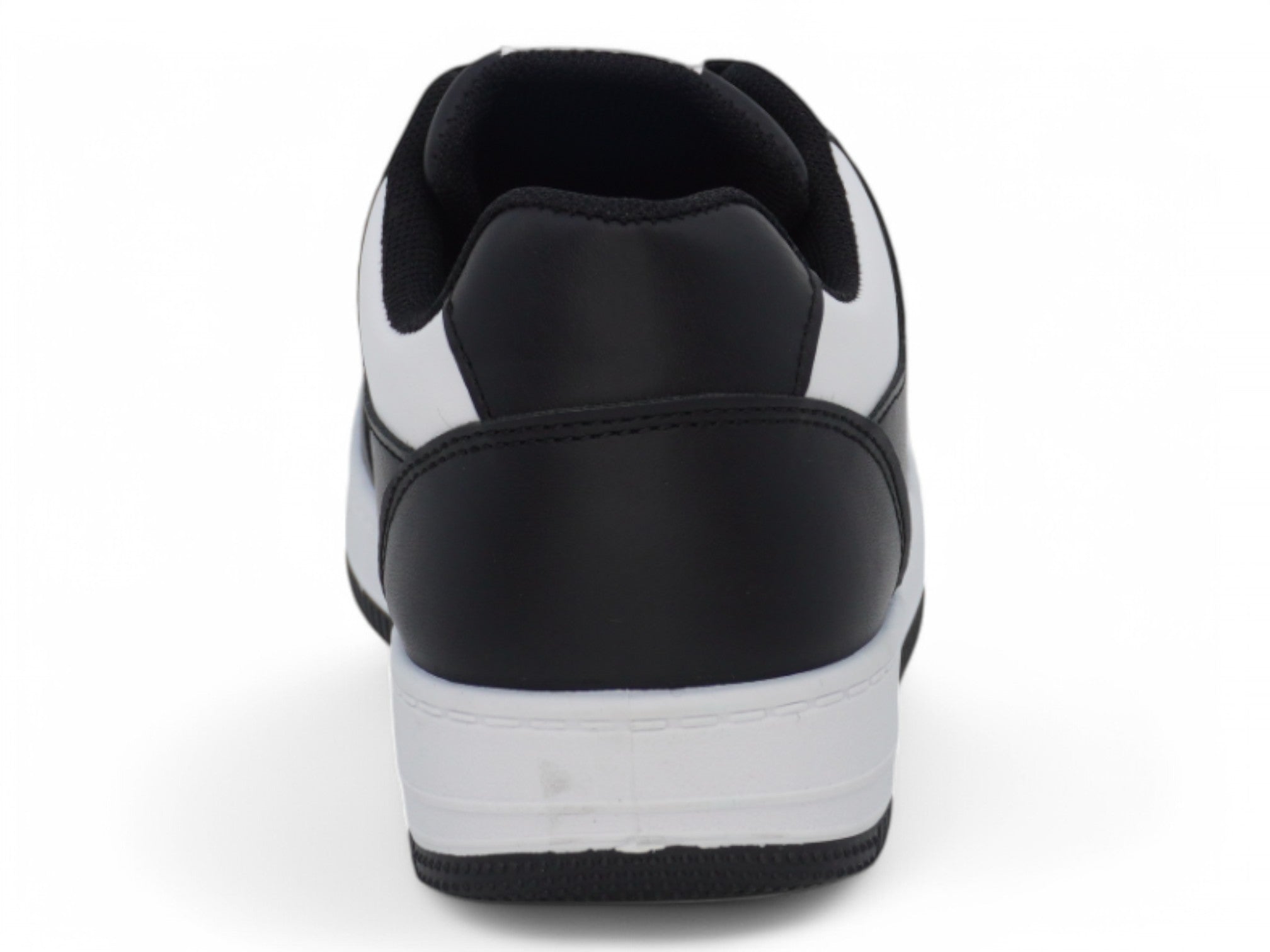 Boys' Black & White Low Top Court Sneaker