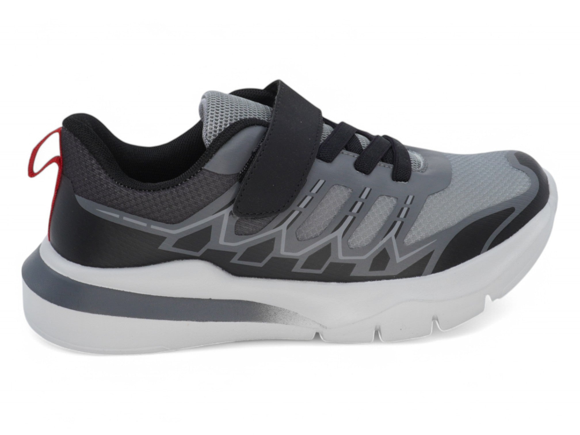 Boys' Two-Tone Gray Jogger Sneaker