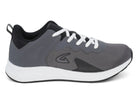 Boys' Gray & White Lace Up Sneaker