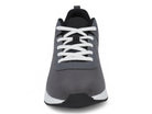 Boys' Gray & White Lace Up Sneaker