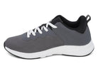 Boys' Gray & White Lace Up Sneaker