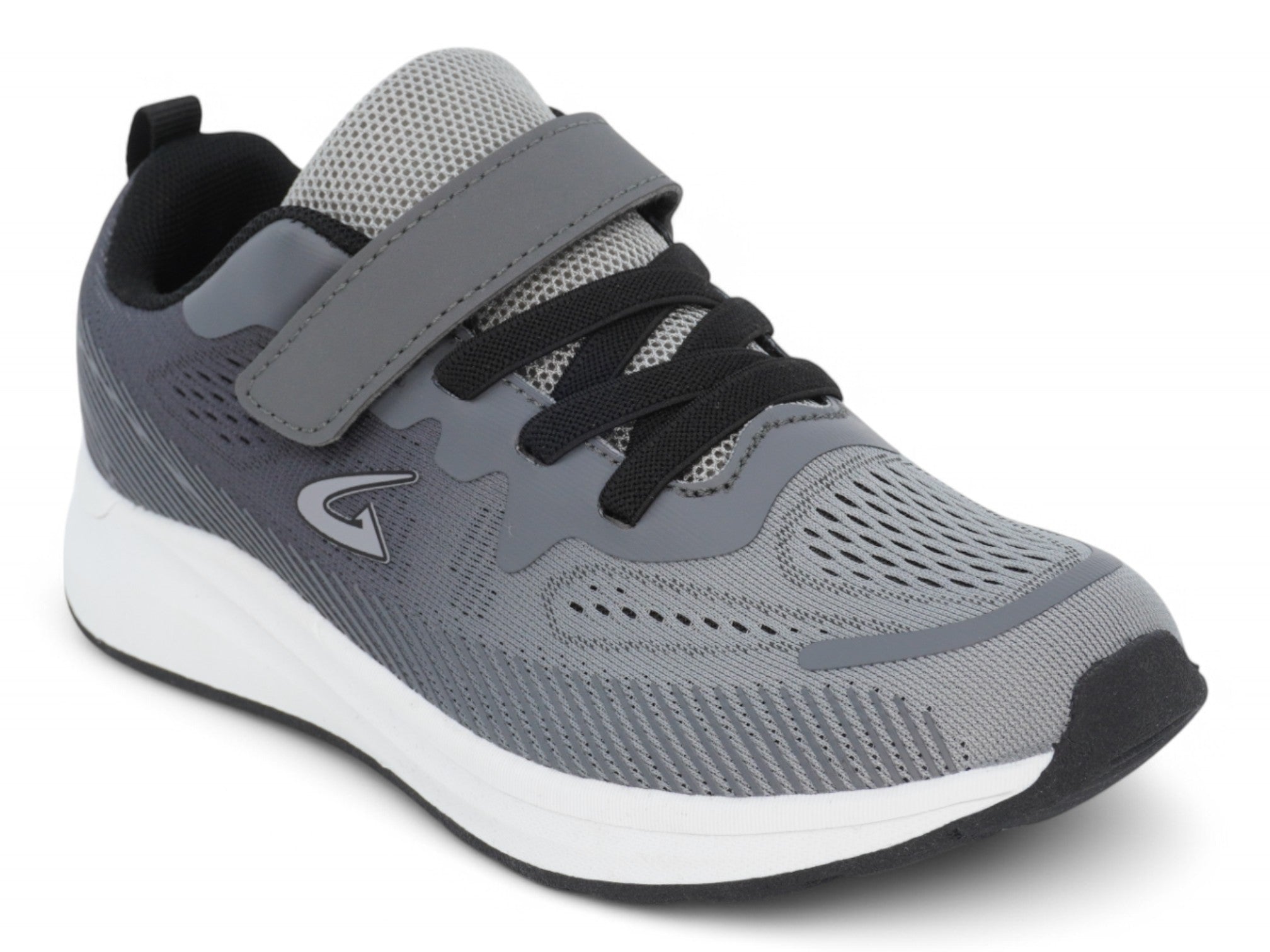 Boys' Gray Flyknit Velcro Sneaker
