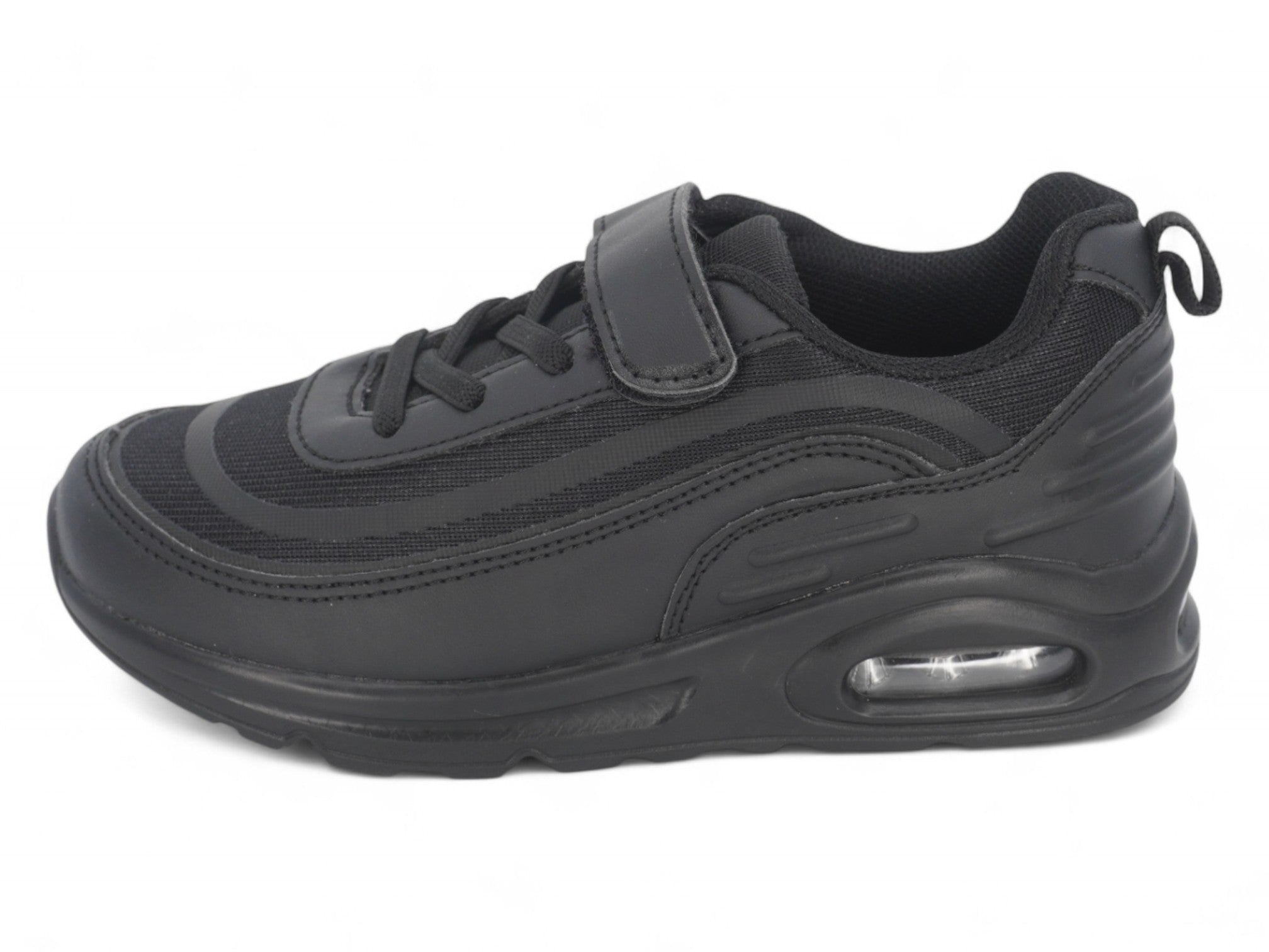 Kid's Triple Black Bubble Athletic Sneaker