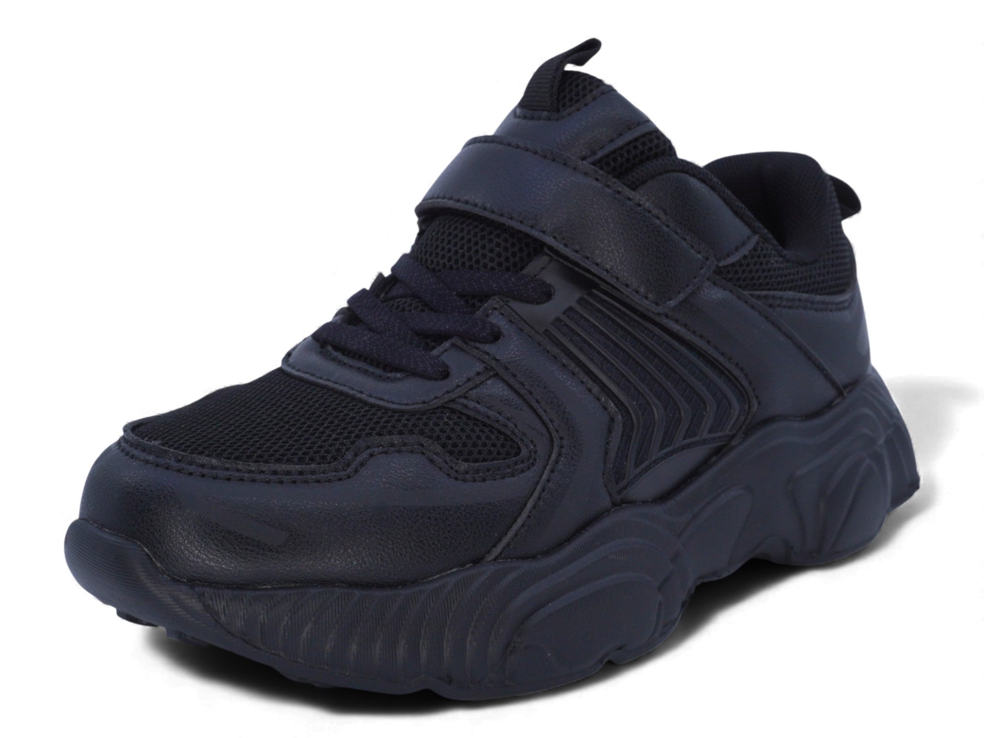 Boys' Black Onyx Mesh Sneaker