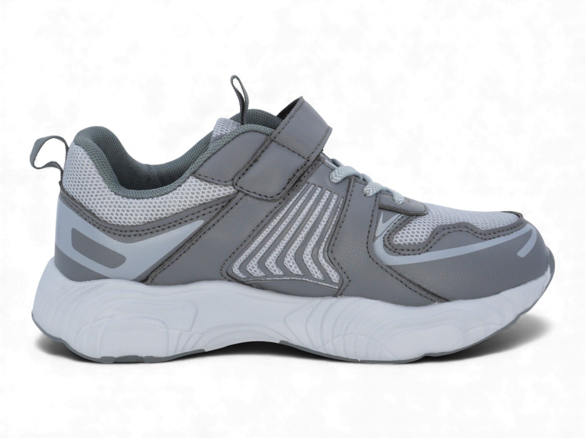 Boys' Iron Gray Mesh Sneaker