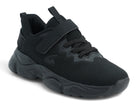 Boys' Black Mesh Athletic Sneaker
