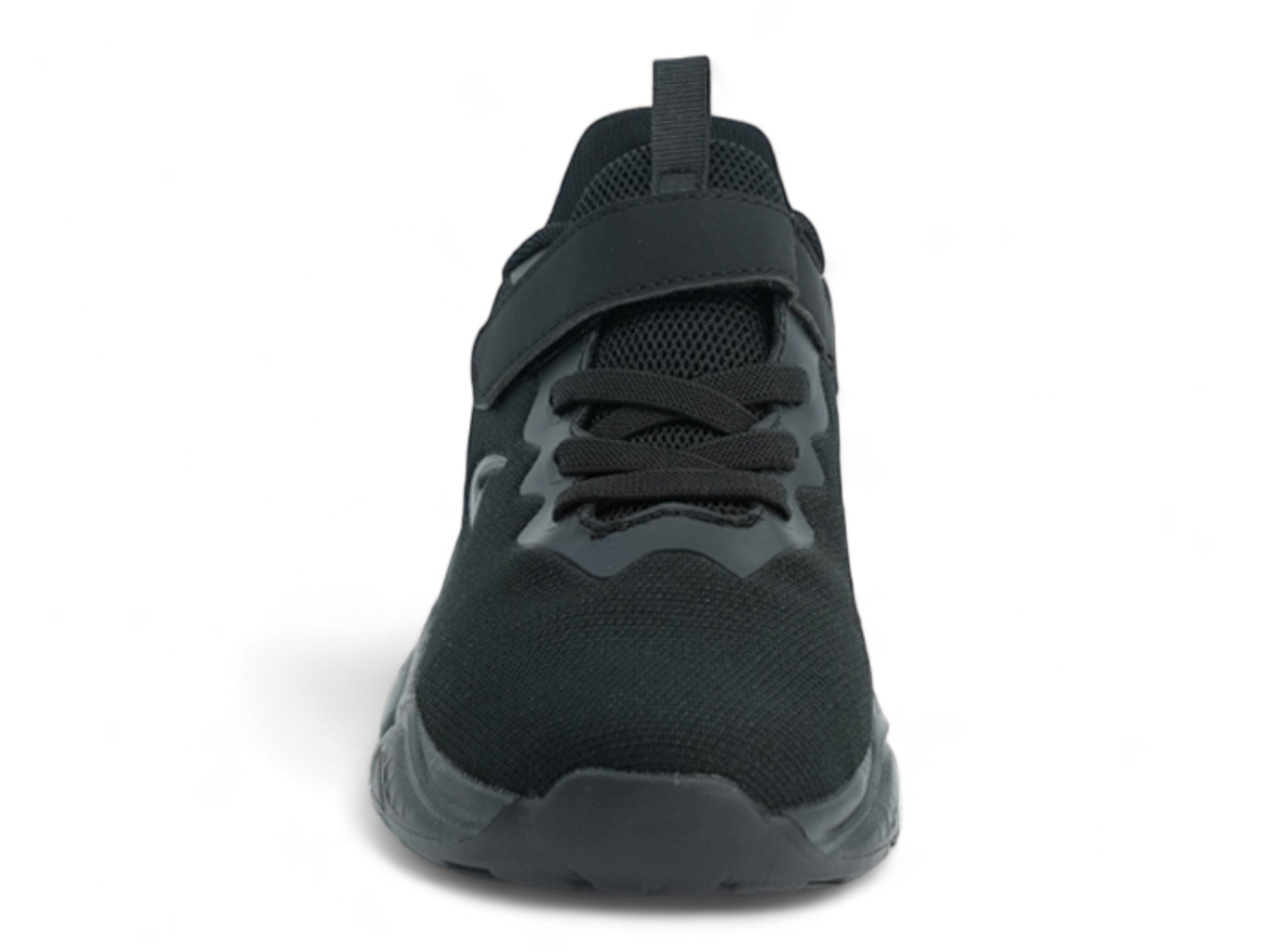 Boys' Black Mesh Athletic Sneaker