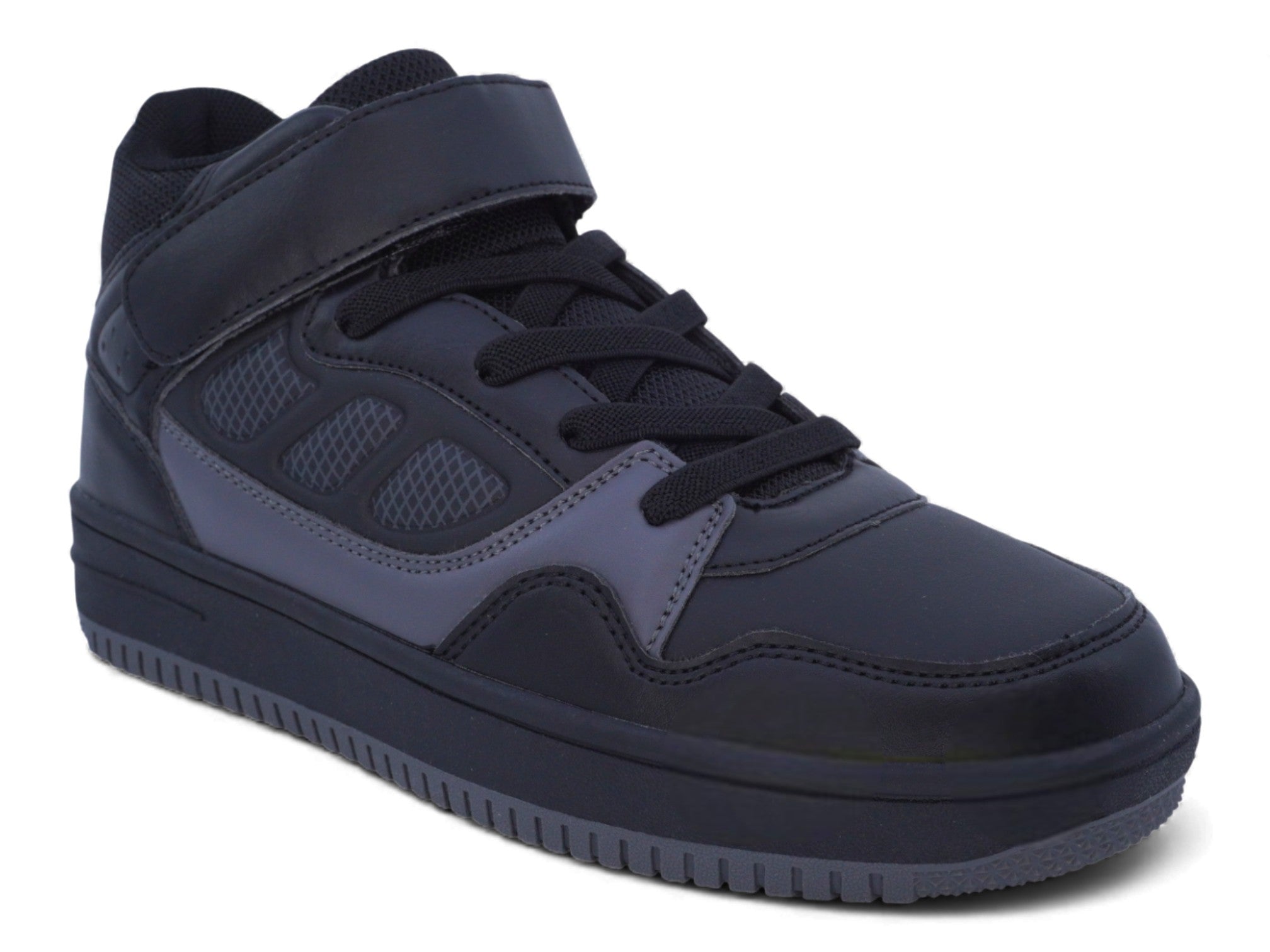Boys' Black High Top Sports Sneaker