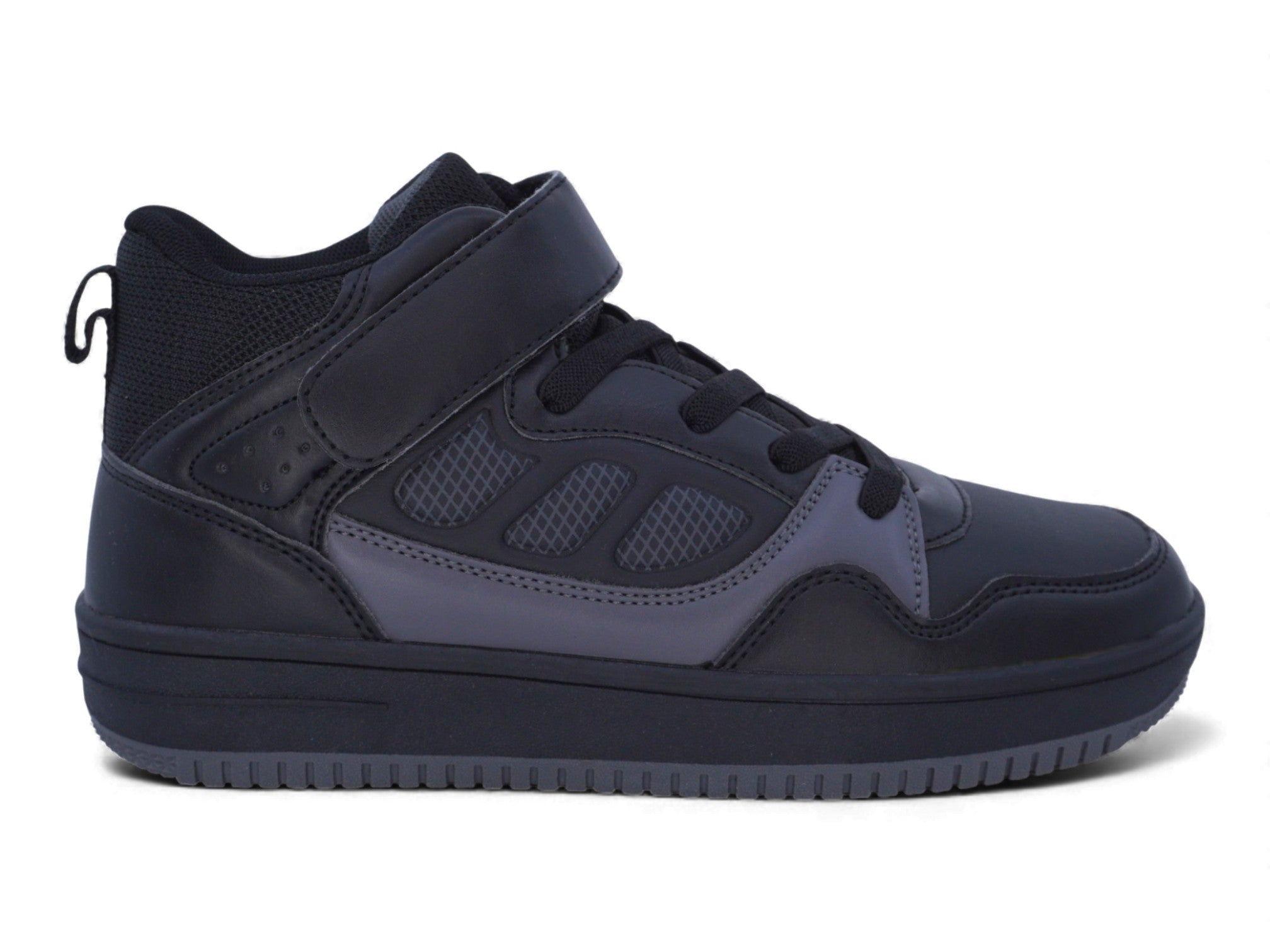 Boys' Black High Top Sports Sneaker