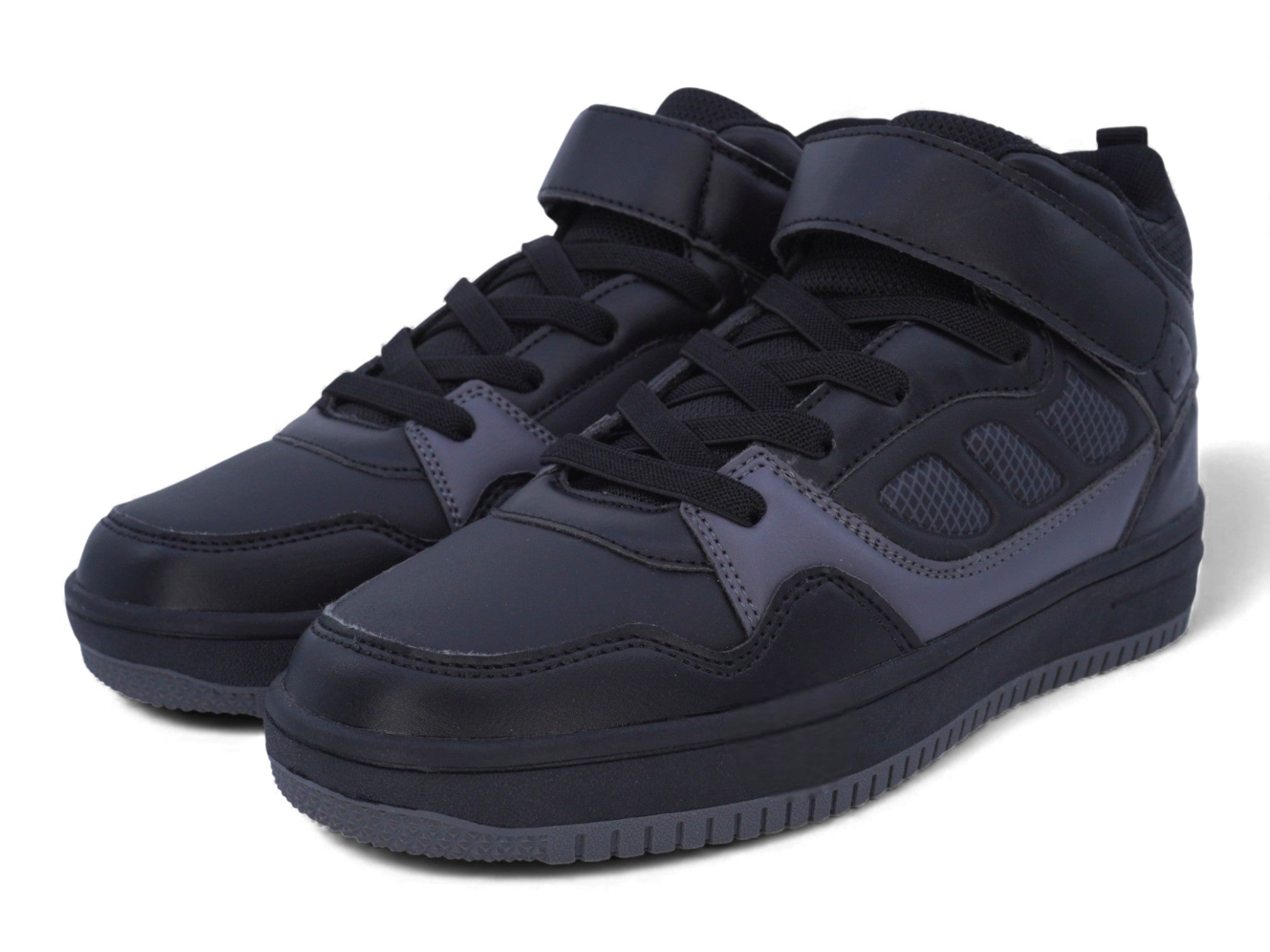 Boys' Black High Top Sports Sneaker