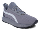 Boys' Gray Lycra Slip-On Sneaker