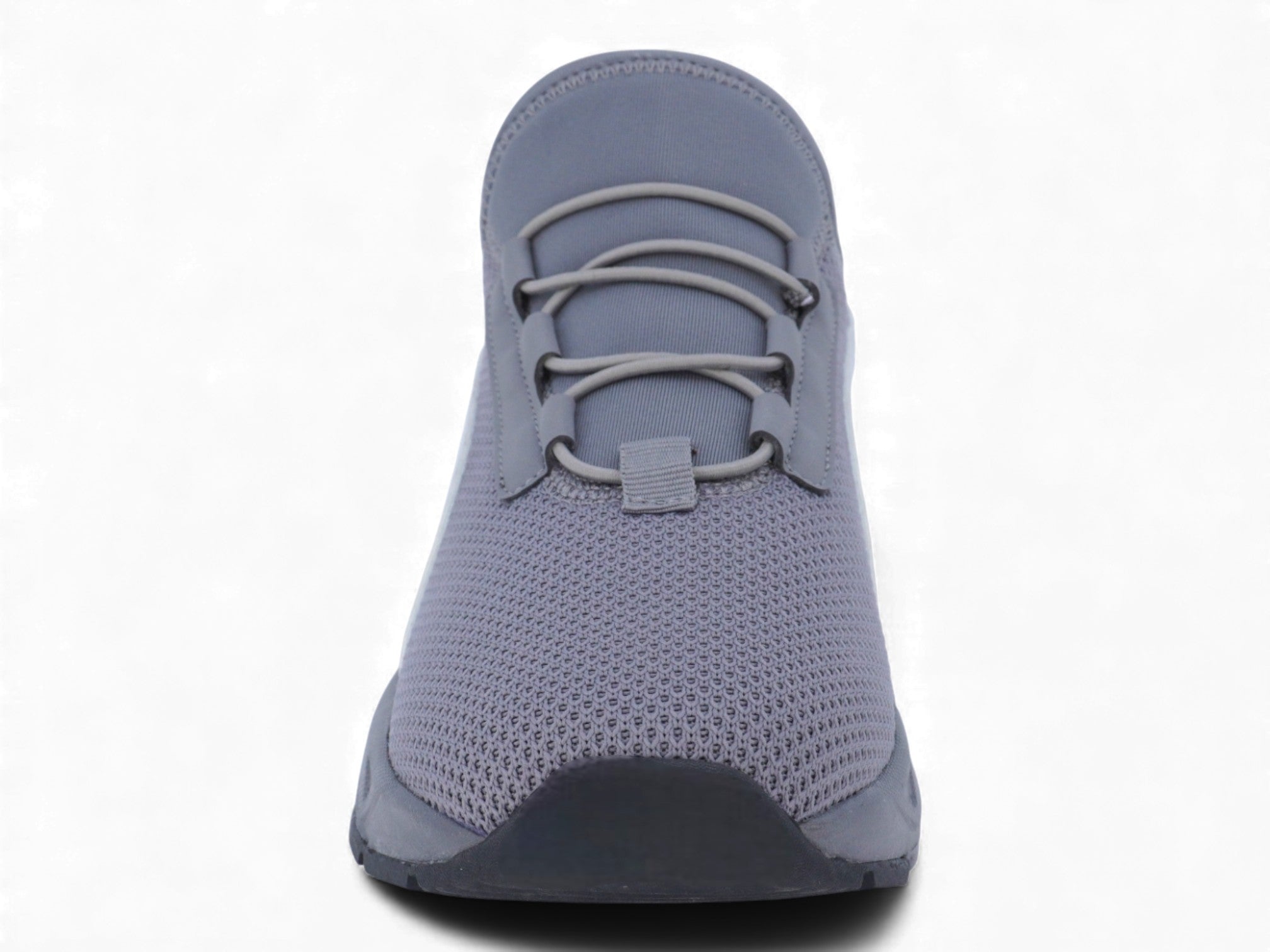 Boys' Gray Lycra Slip-On Sneaker