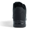 Women's Black Vegan Leather Bubble Non Slip Sneaker