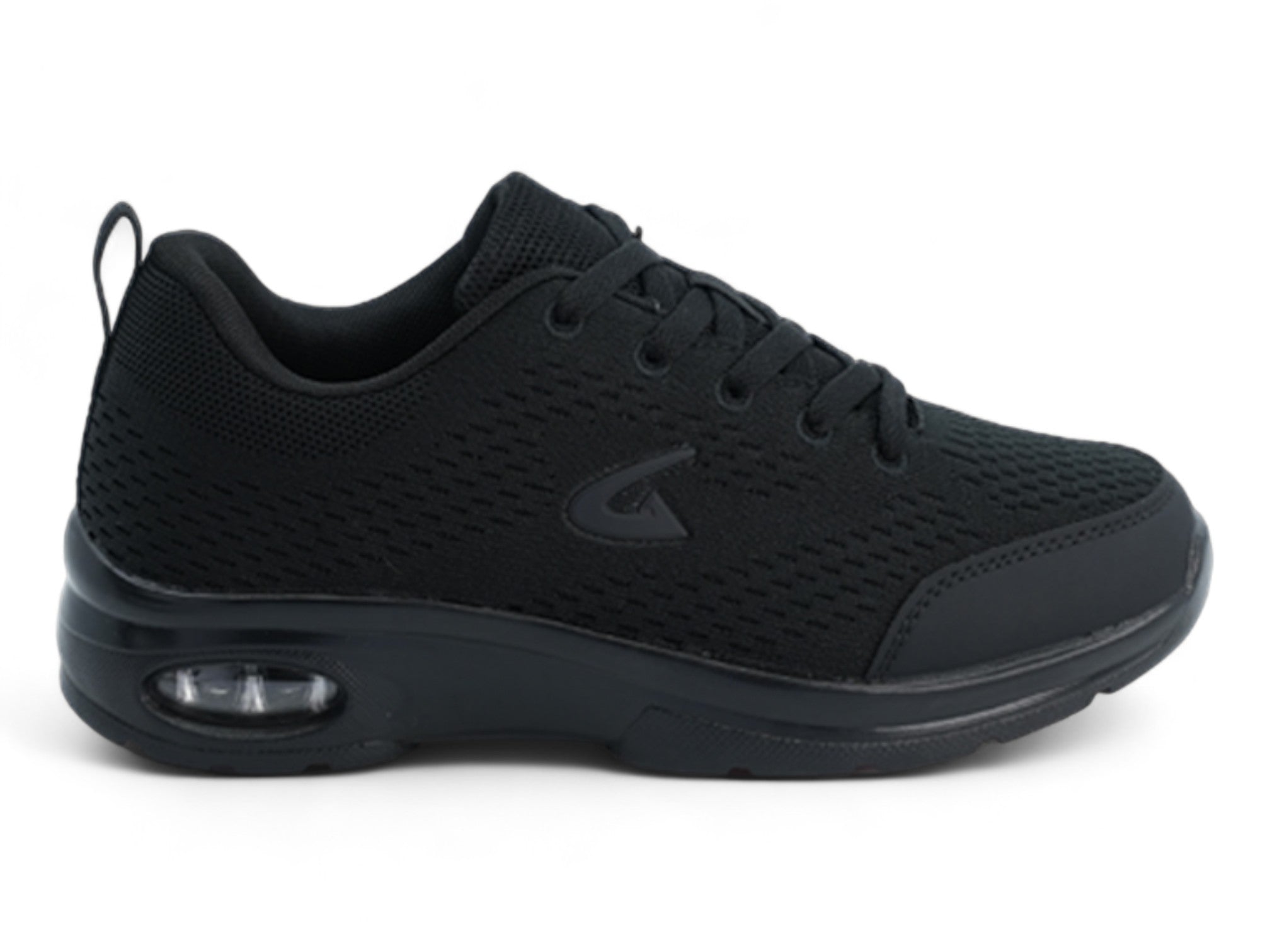 Women's Black Sleek Flyknit Bubble Athletic Sneaker