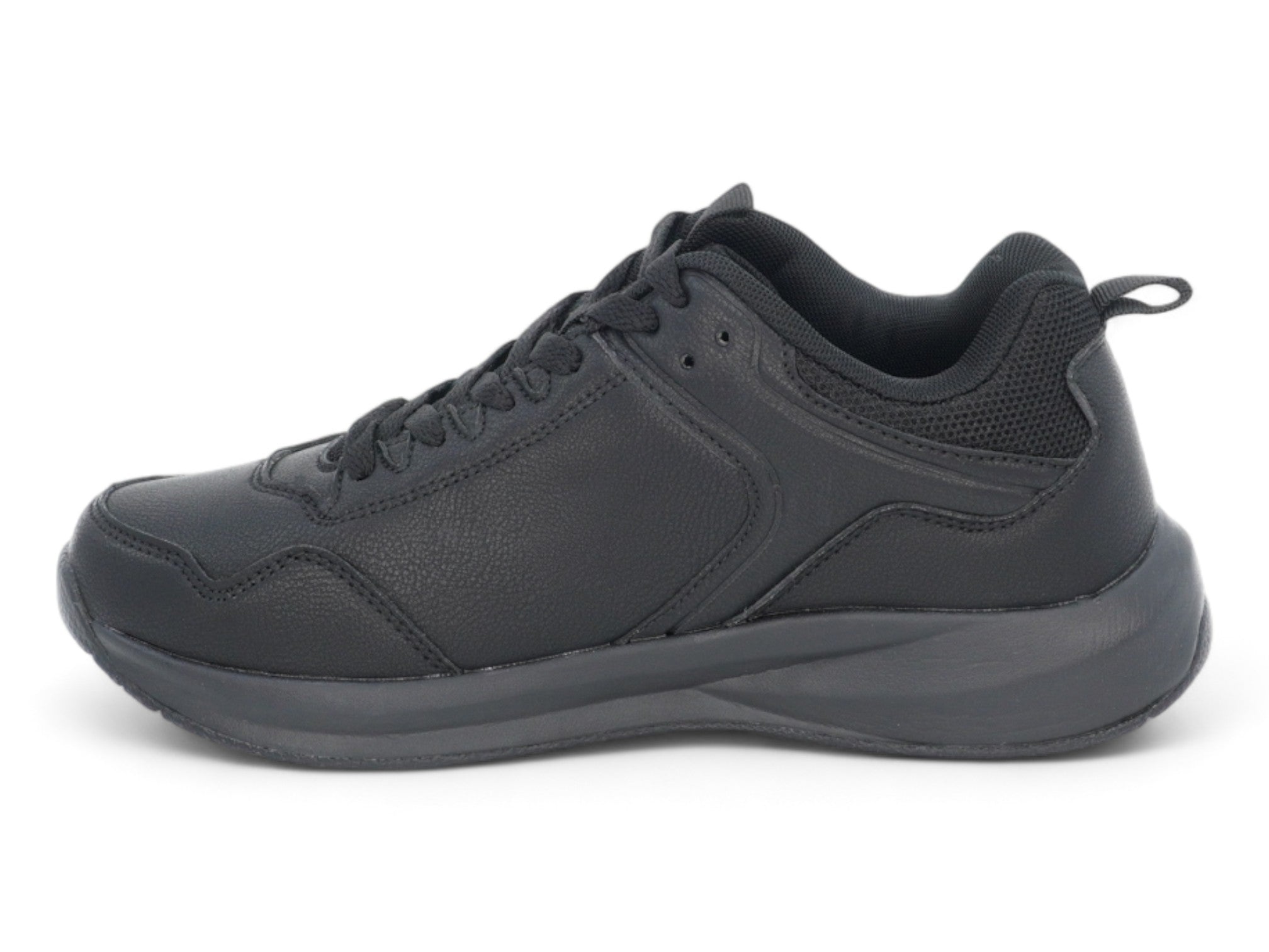 Women's Vegan Leather Lace Up Non Slip